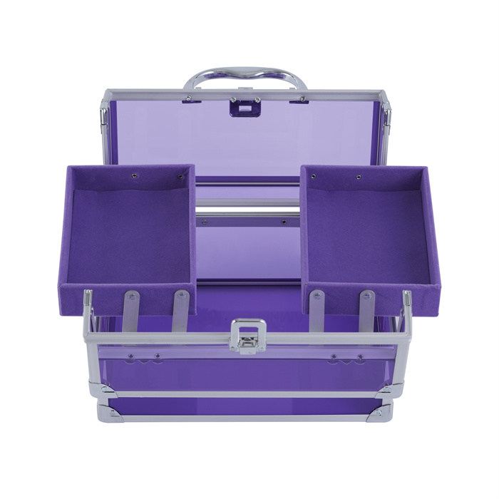 Purple cosmetics case 