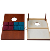 vintage wood cornhole board